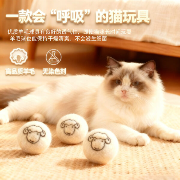 Cat Hunting Ball Silent Wool Ball